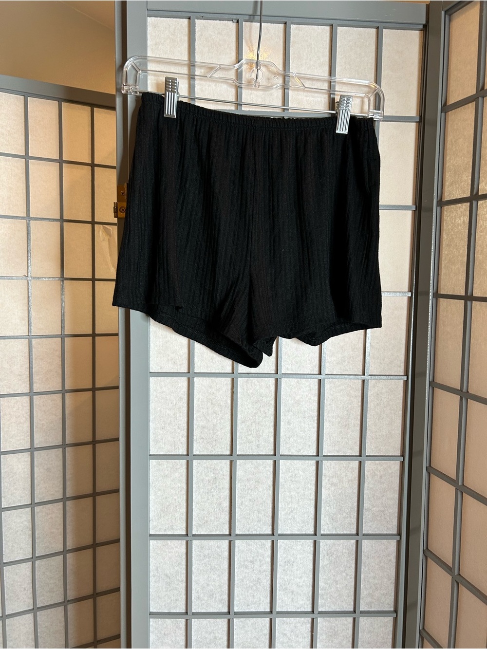 Gap Body Black Ribbed Tank & Shorts Pajama Set - Picture 6 of 7
